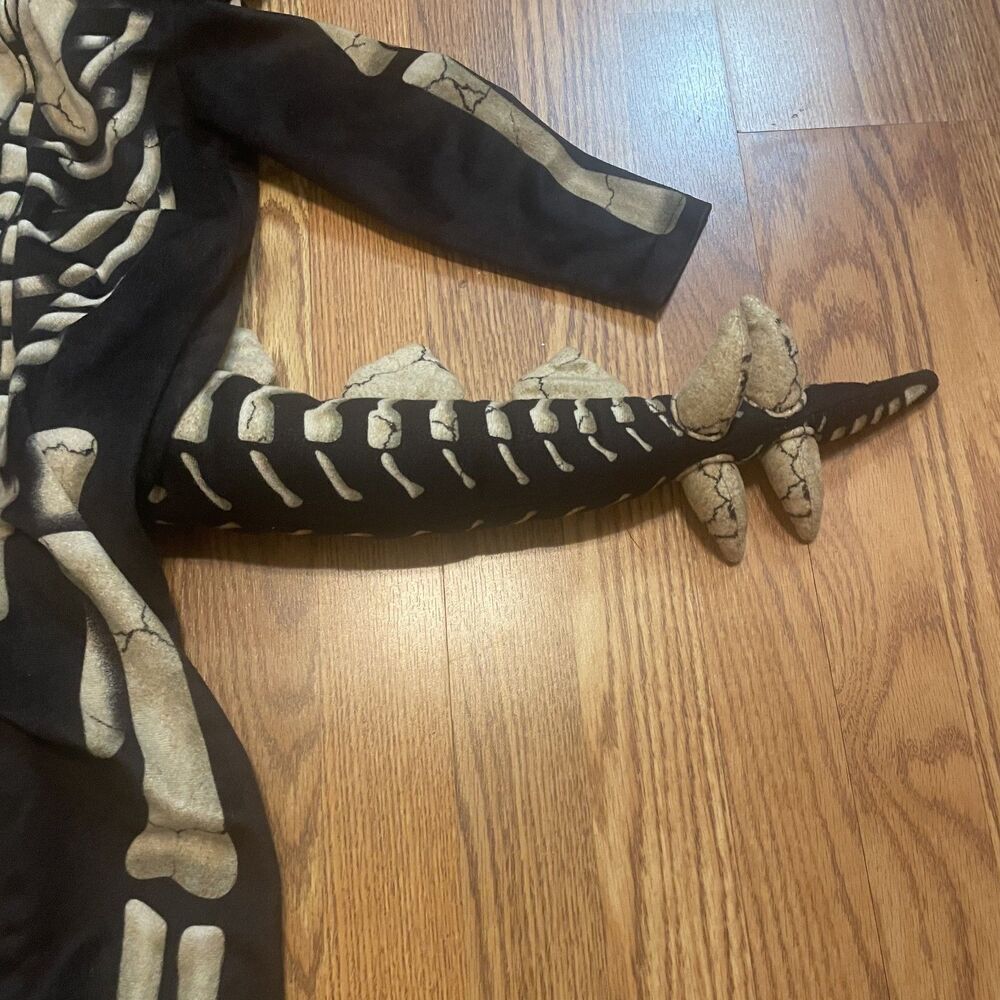 HalloweenCostumes.com Toddler Stegosaurus Fossil Costume for Kids, Black/Brown - Picture 6 of 10